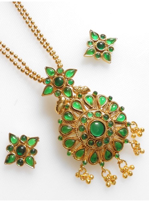 Polki Pendant Set
